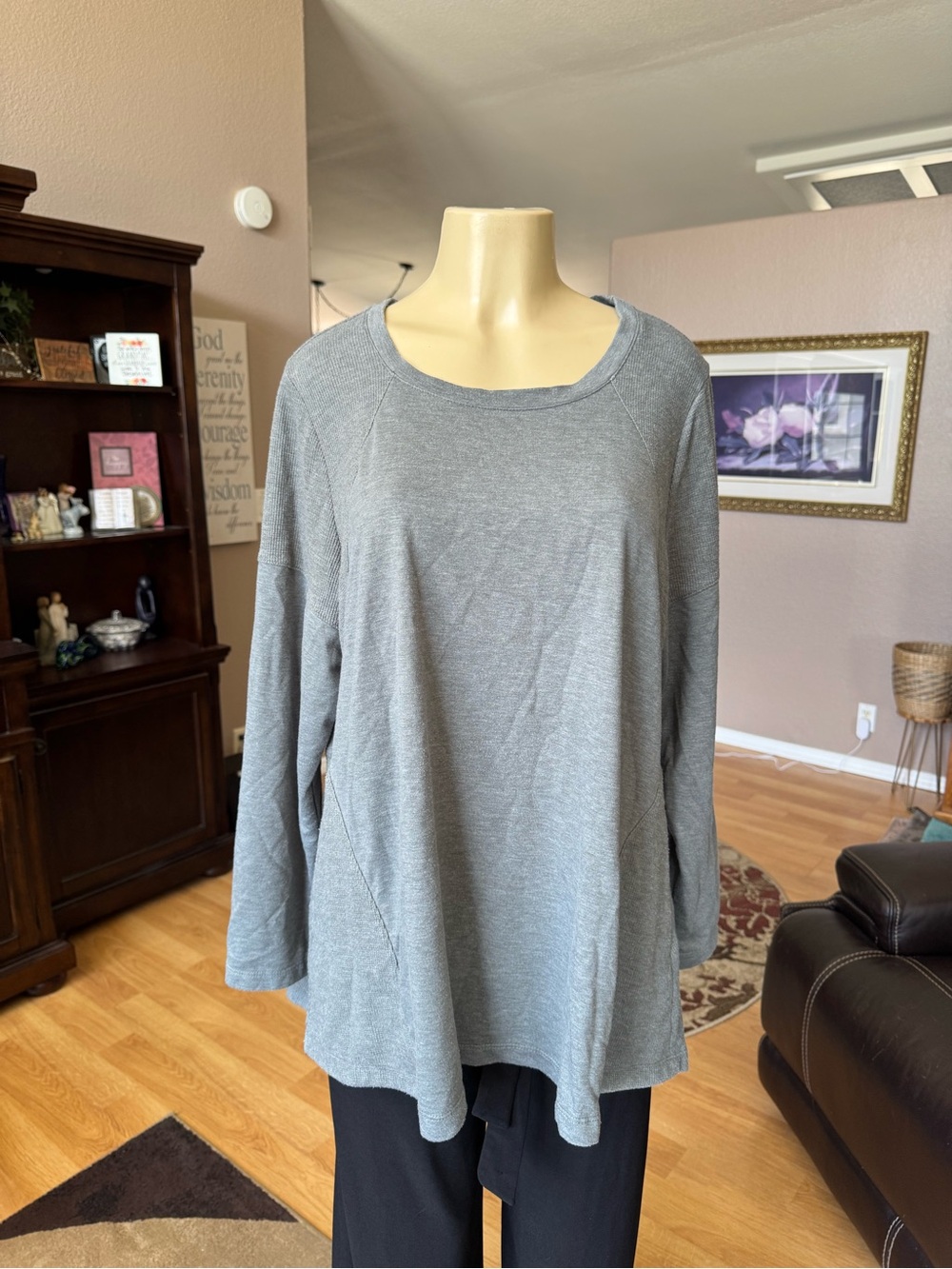 Logo Lounge gray relaxed oversized sweatshirt type with pockets-size M